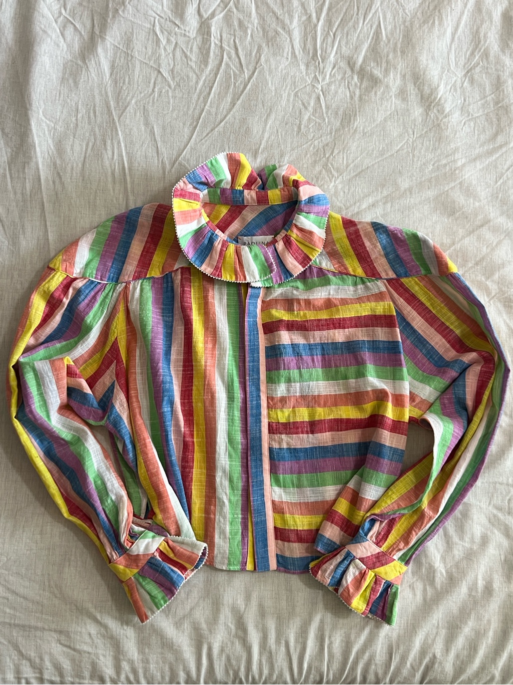 Paolina Rainbow Blouse $354 Designer Tuckernuck Sezane